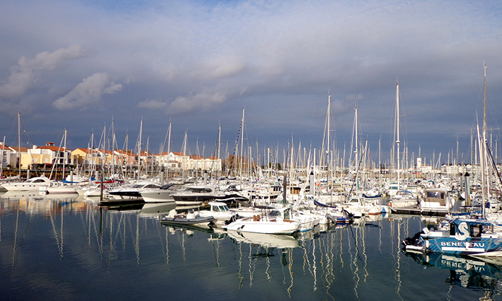Les Sables d’Olonne boats in harbour