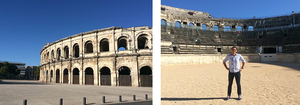 In the Roman Arena Nimes France