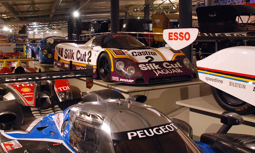 The 1988 24 hours Le Mans winning Jaguar XJR-9 Le Mans museum