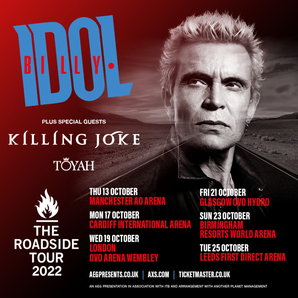 Poster Billy_Idol_Killing Joke - Toyah-22Tour