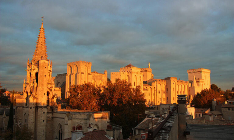 Sunseat over Palais des Papes Avignon