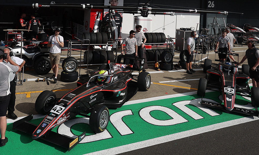 Formula 4 pit lane